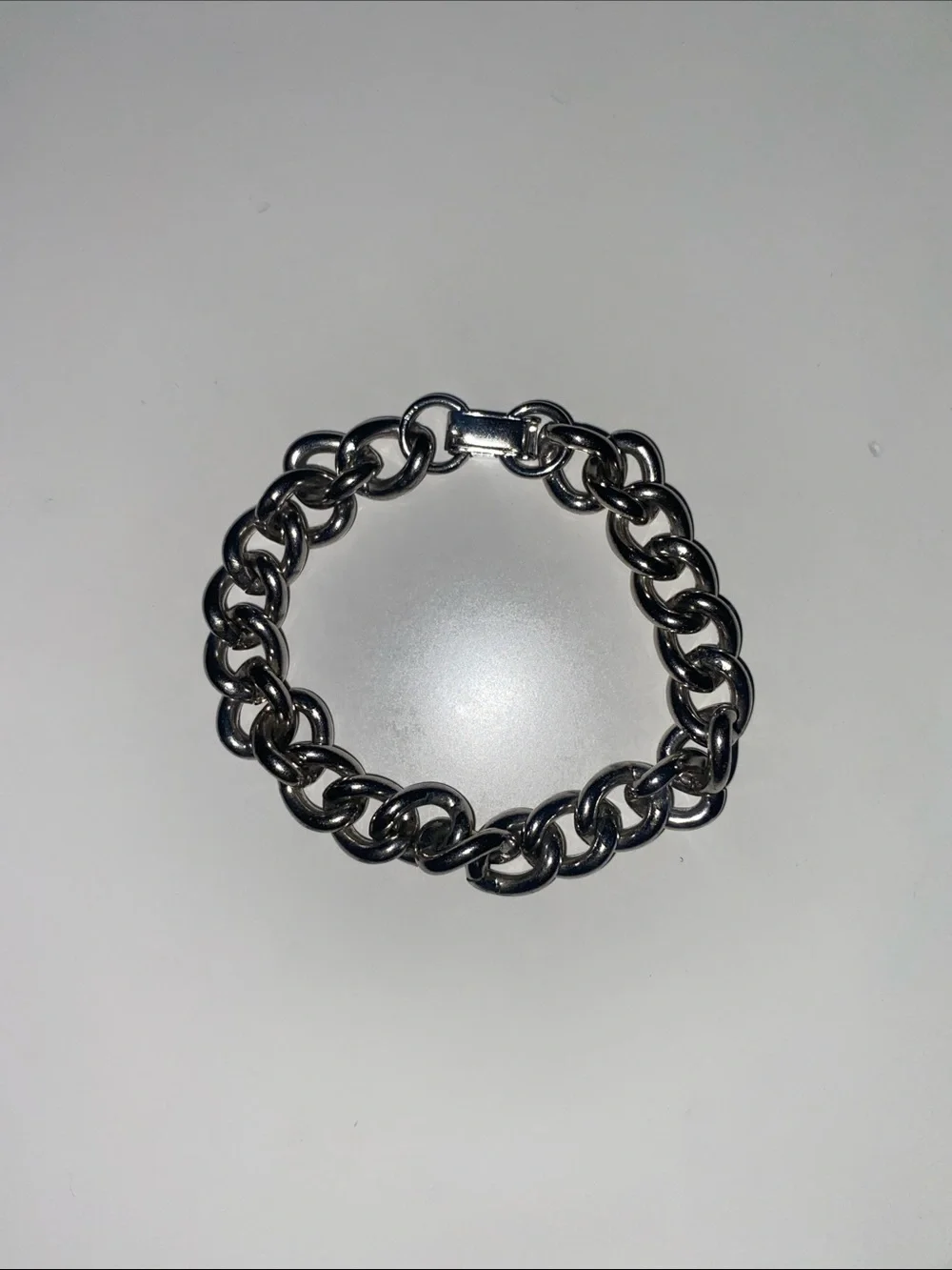 Small Silver Chain Link Bracelet